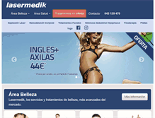 Tablet Screenshot of lasermedik.com
